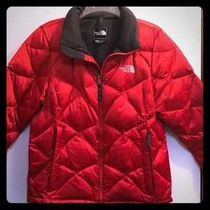 Women’s red Northface 550 winter down jacket